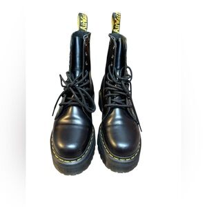 Dr. Martens Jadon Boots Unisex Leather Lace Up Platform Block Heel MUS8/WUS9